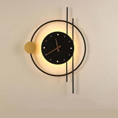 Horloge Murale Lumineuse Élégance – Applique LED Design - Rynova