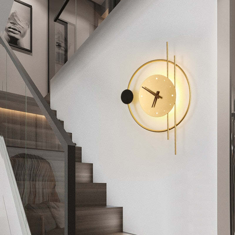 Horloge Murale Lumineuse Élégance – Applique LED Design - Rynova