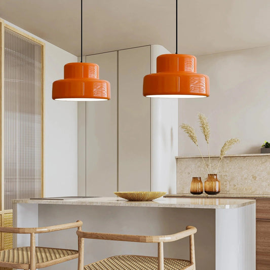 ÉclatDesign - Lampe Suspendue Orange Rétro et Moderne - Rynova