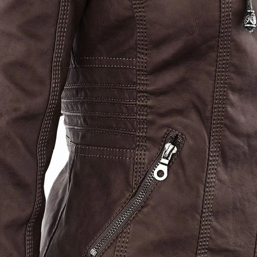 Mila Chic - Veste khaki avec capuche, confort et élégance urbaine - Rynova