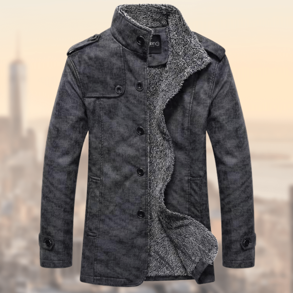 Jonas - Veste automnale chic en brun pour homme - Rynova