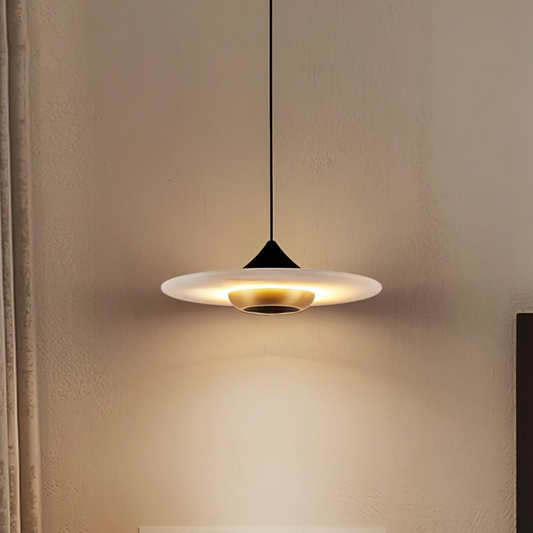 MarbréLumi – Pendule Moderne en Marbre et Aluminium - Rynova