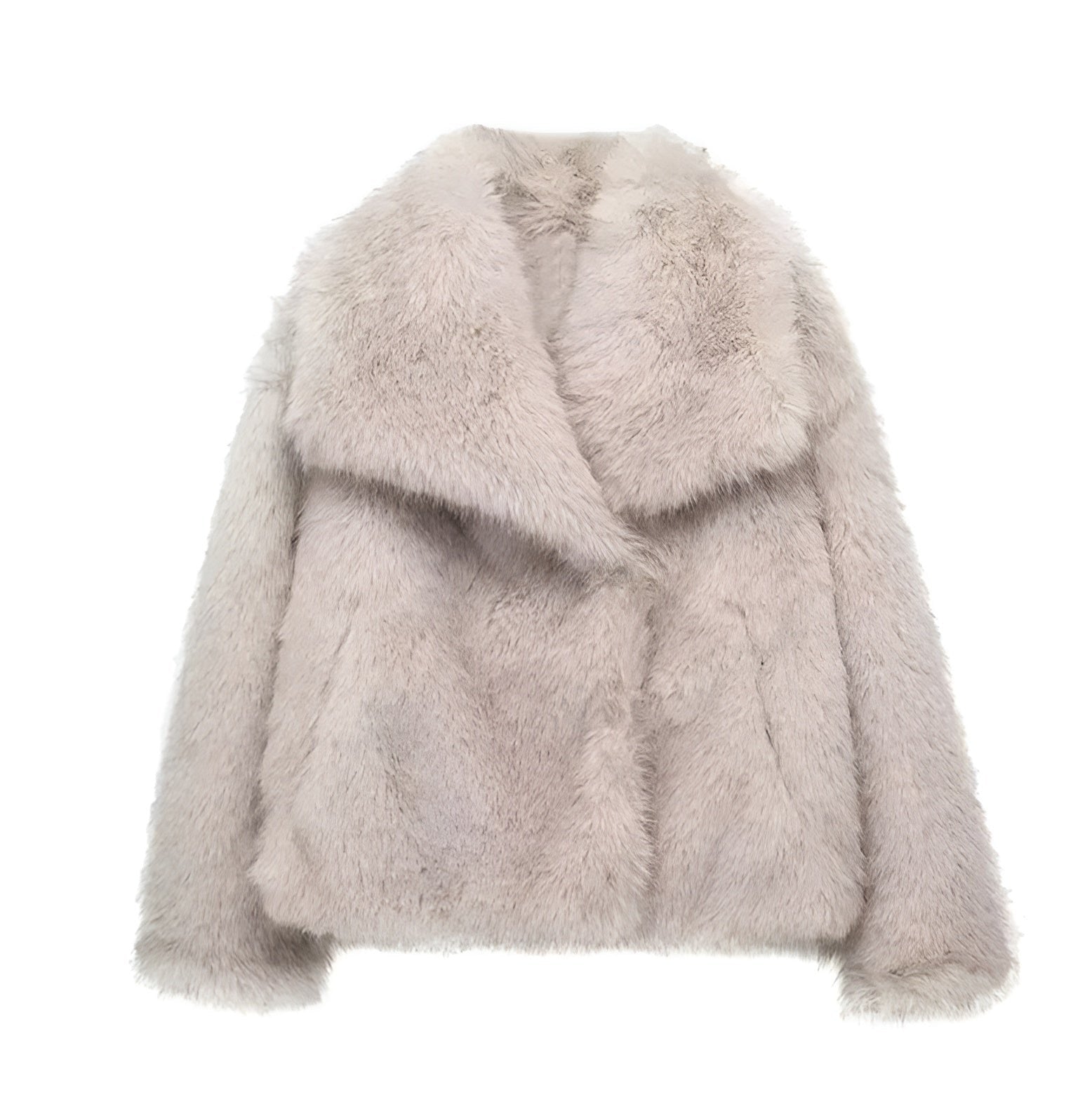 LuxeFaux - Manteau en fausse fourrure beige clair pour un confort chic - Rynova