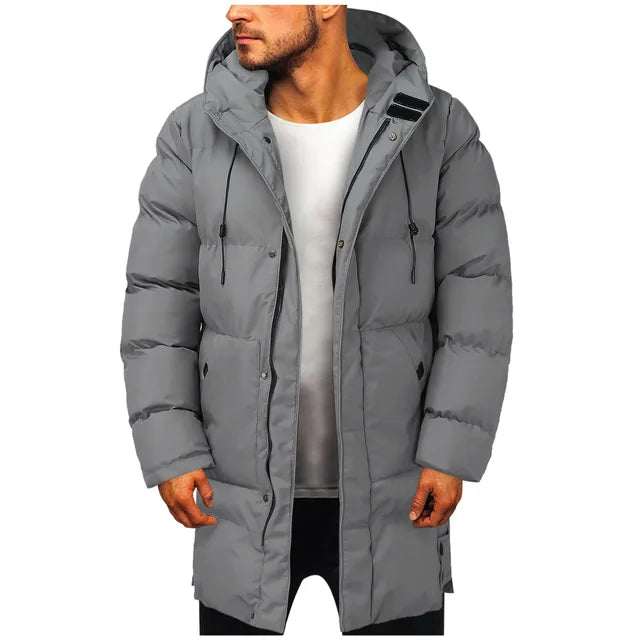 ArcticStyle - Parka long gris pour hommes, chaud et élégant - Rynova