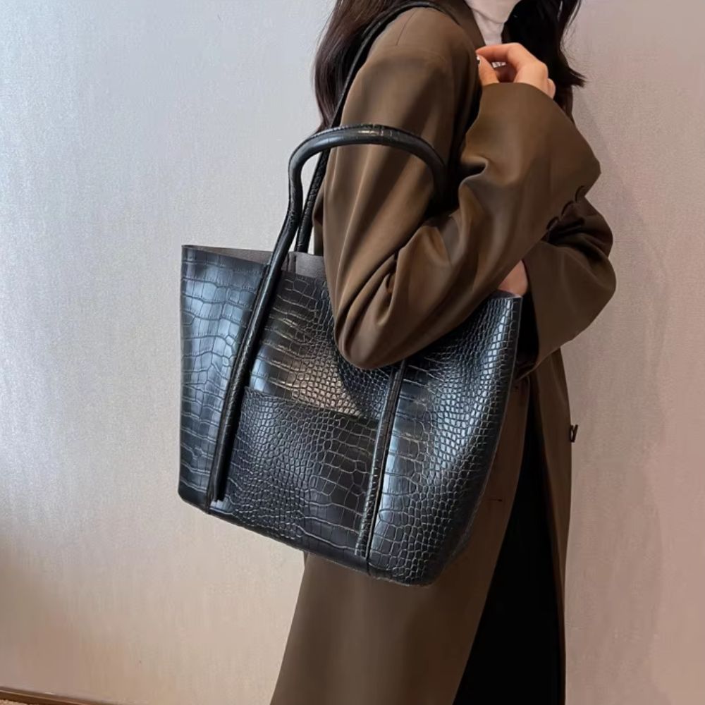 Sac Cabas Vintage Élégance Cuirtage – Grand Sac en Cuir PU pour un Style Intemporel - Rynova