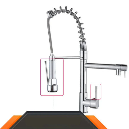 AquaStyle - Mitigeur Rétractable avec Becs Doubles - Rynova