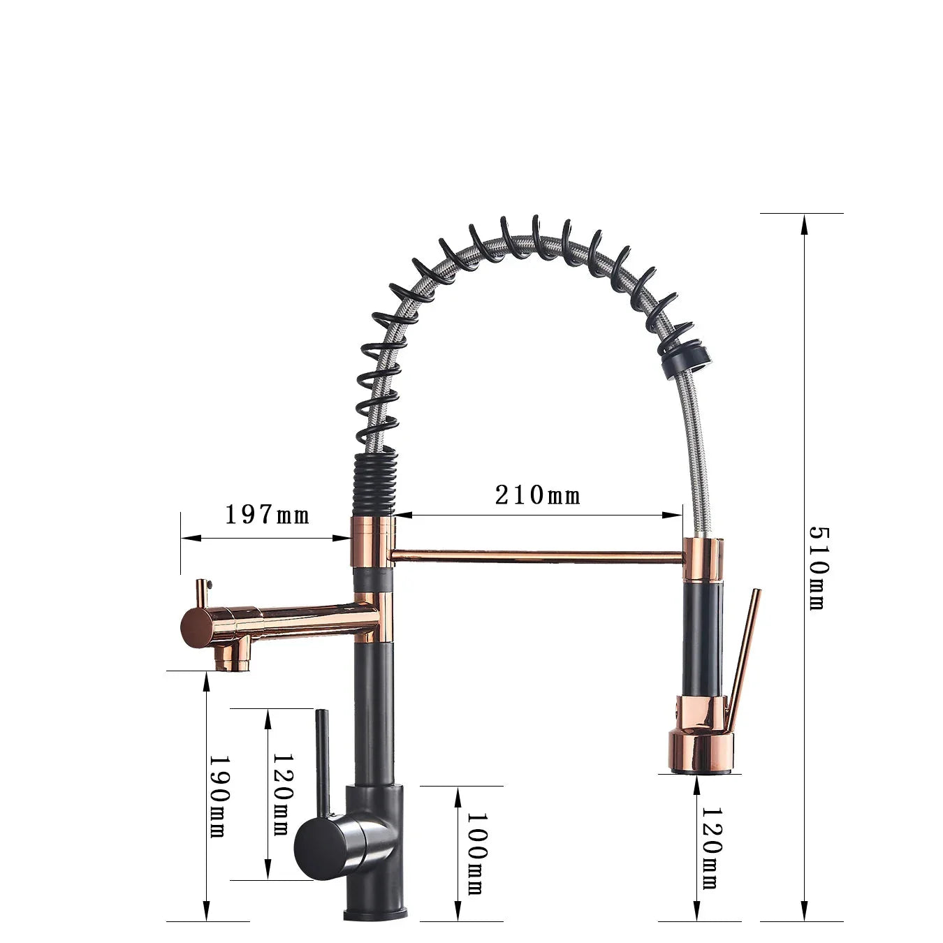 AquaStyle - Mitigeur Rétractable avec Becs Doubles - Rynova