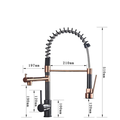 AquaStyle - Mitigeur Rétractable avec Becs Doubles - Rynova