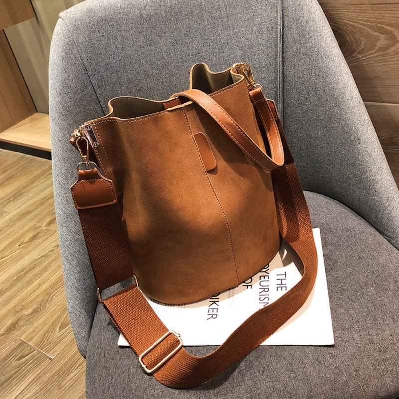 Sac à Bandoulière Seau Élégance Luxe – Sac en Cuir pour Femme - Rynova