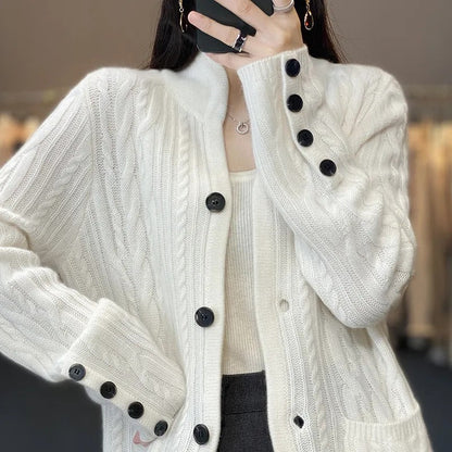 Élégance Douce - Pull en tricot blanc pour un style intemporel - Rynova