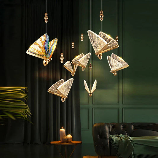 PapillonLumineux – Lampe Suspendue Élégante en Forme de Papillon - Rynova