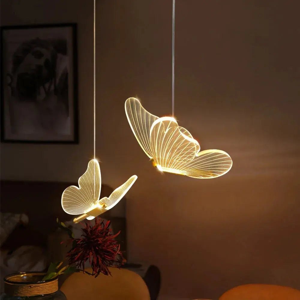 PapillonLumière - Suspension LED en Forme de Papillon - Rynova