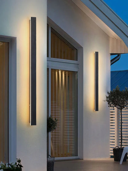 LUMIGARDEN - Aplique de pared exterior LED impermeable IP65 de gran formato para jardín y terraza