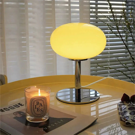 LumiPop - Lampe en Verre Design Lollypop Crème - Rynova