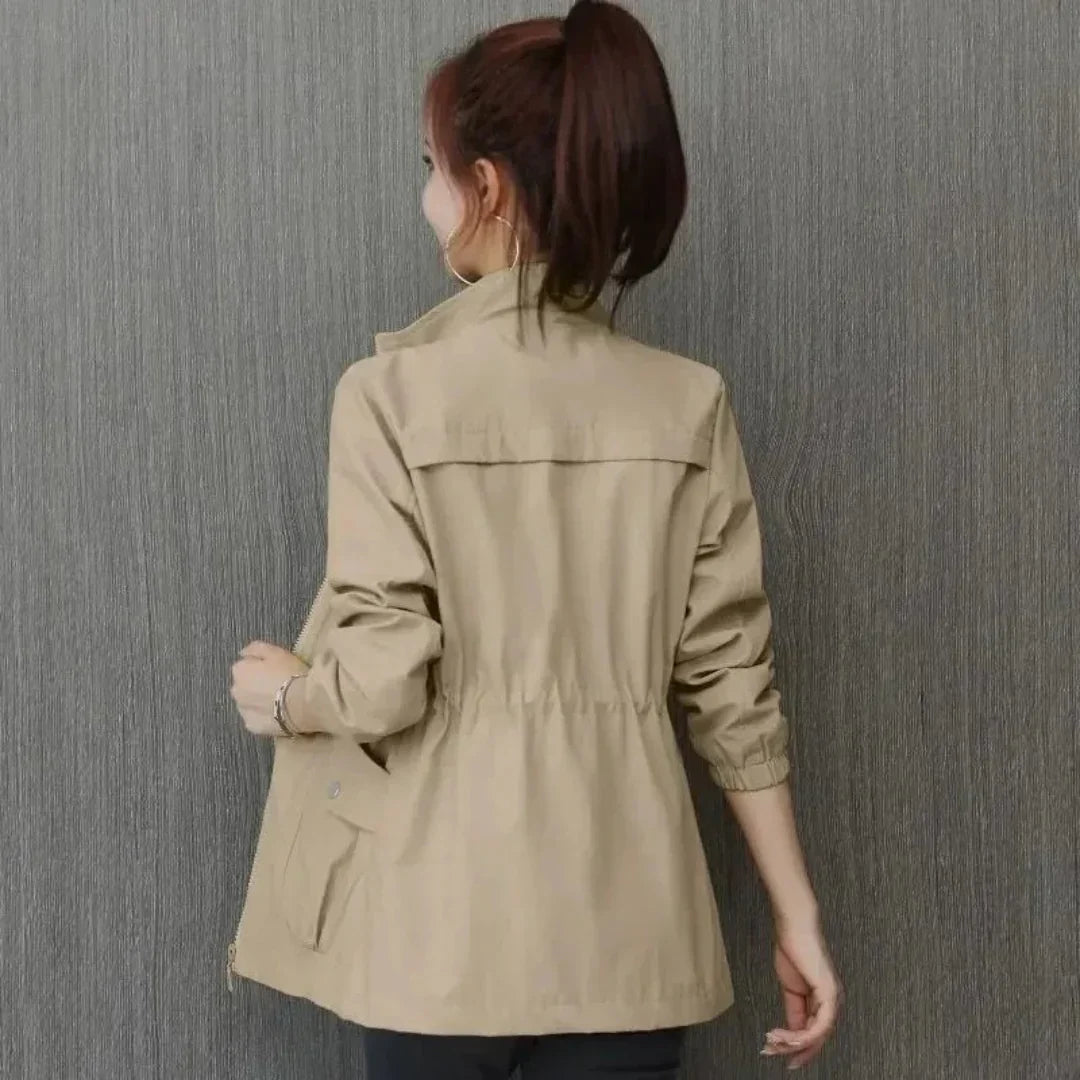 Luxe Élégance - Trench-coat d'hiver beige pour femme Emma - Rynova