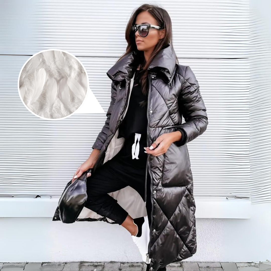 Luxe Urbain - Parka long noir matelassé pour l'hiver - Rynova