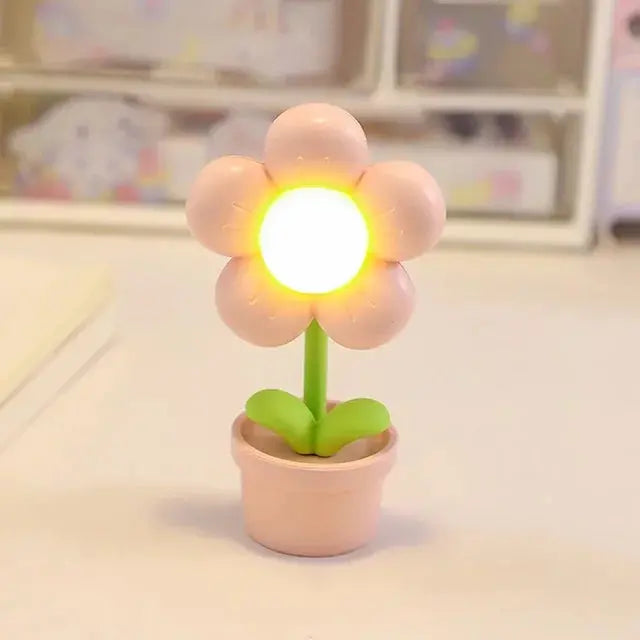 FleurLumière - Petite Lampe de Table en Forme de Fleur - Rynova