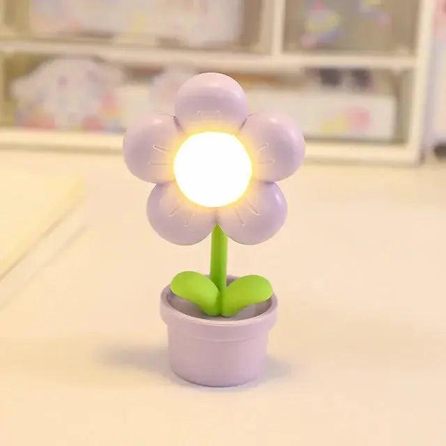 FleurLumière - Petite Lampe de Table en Forme de Fleur - Rynova