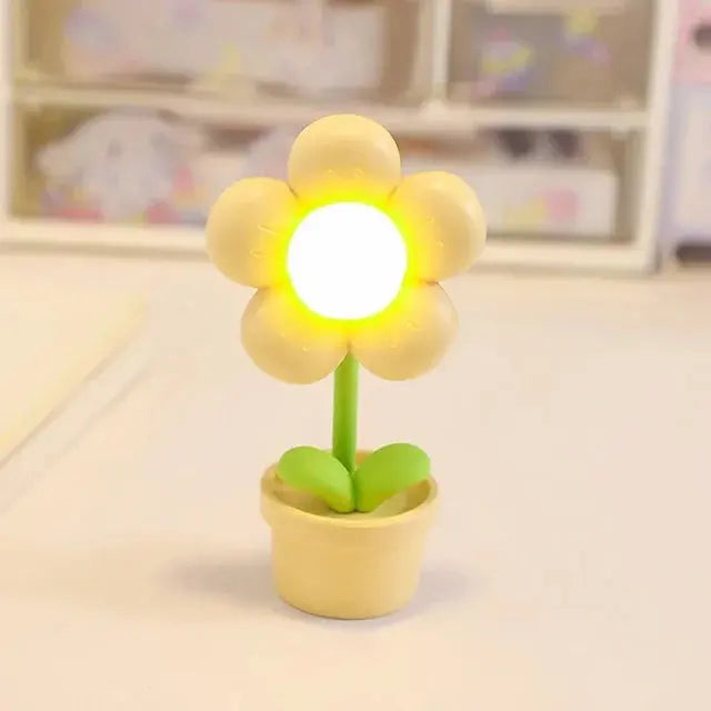 FleurLumière - Petite Lampe de Table en Forme de Fleur - Rynova