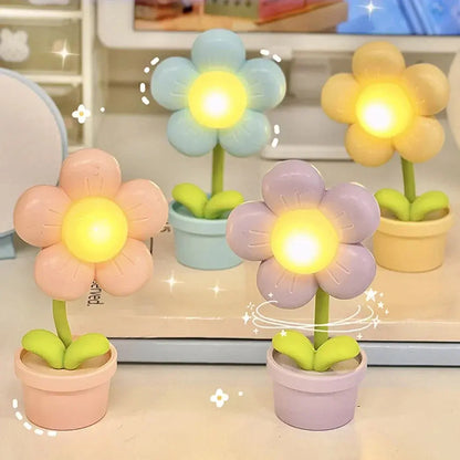 FleurLumière - Petite Lampe de Table en Forme de Fleur - Rynova