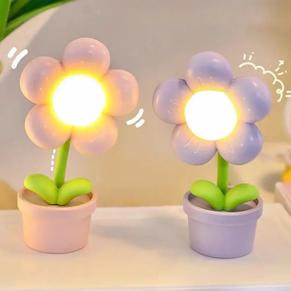 FleurLumière - Petite Lampe de Table en Forme de Fleur - Rynova