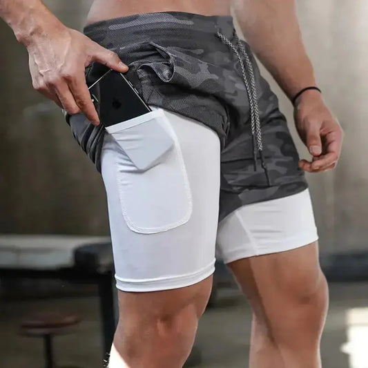 FlexiRun - Short de Compression Double-Couche pour le Jogging - Rynova