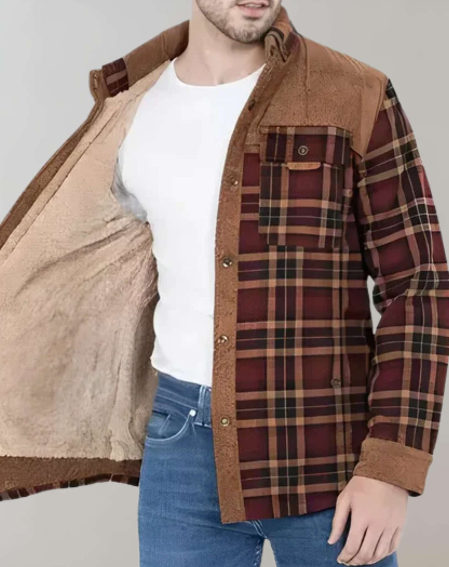 Veste Flanelle Douceur - Chaleur et Élégance Intemporelle - Rynova