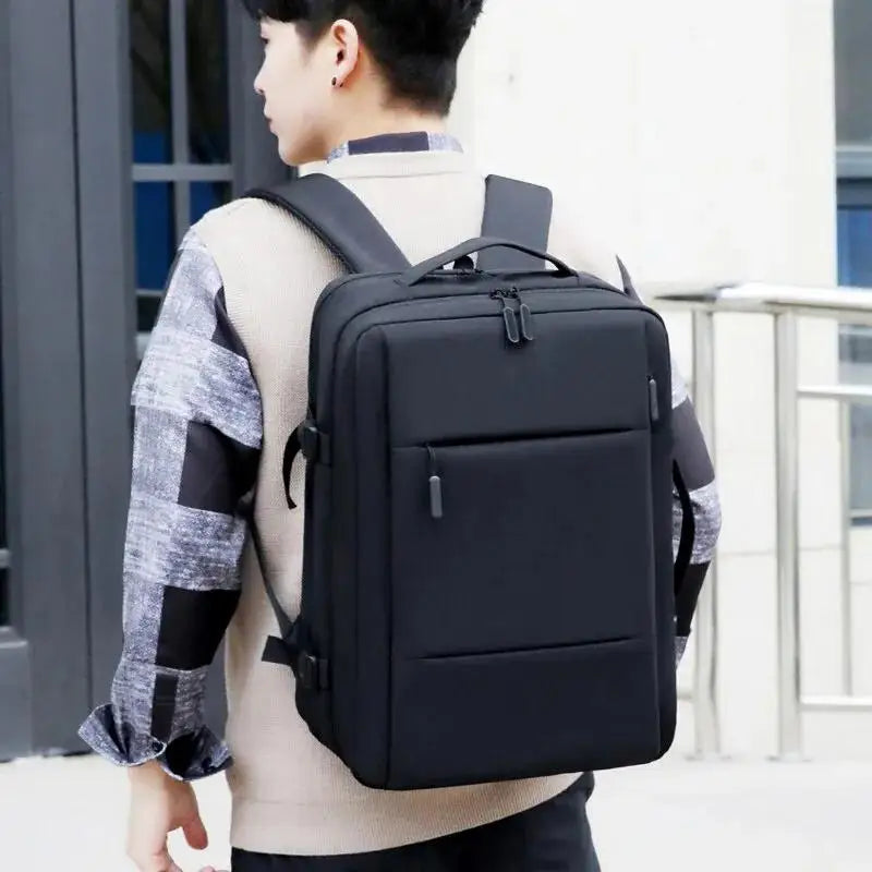 Sac à Dos Expansible Homme Business avec Port USB et Grande Capacité | Étanche et Multifonction - Rynova