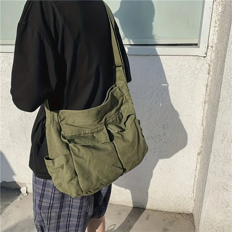 Sac à main Vintage Élégant pour Femmes - Sac à bandoulière en Toile à Grande Capacité - Rynova