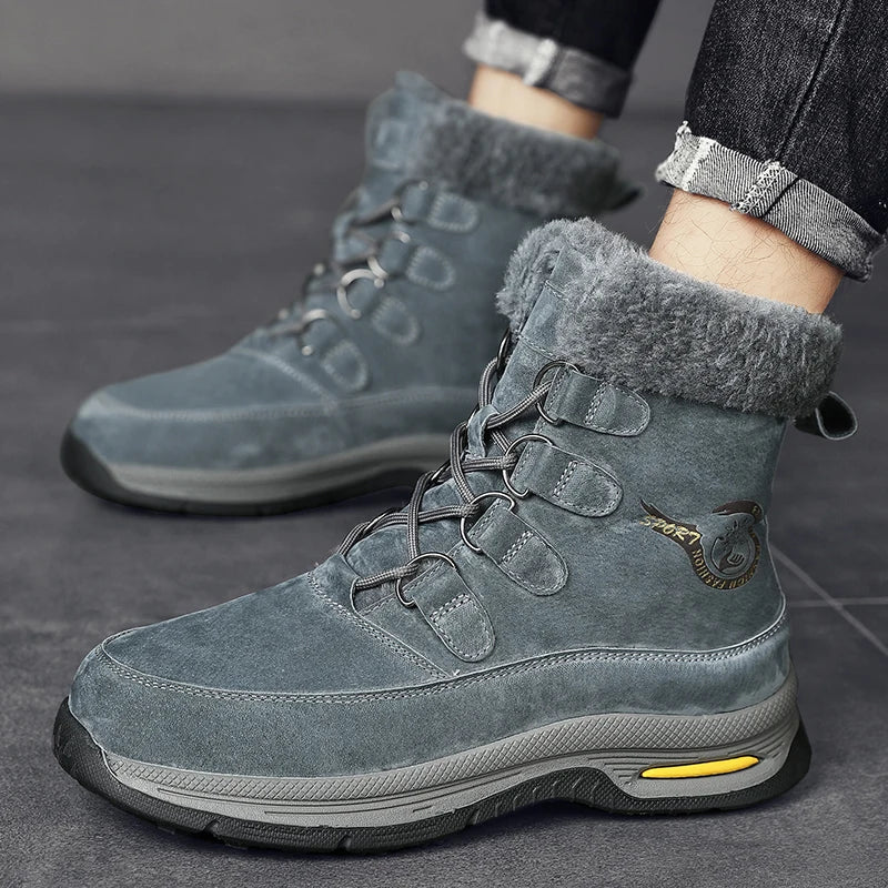 Montagne Chic - Bottes d'hiver noires isolées pour aventures extérieures - Rynova