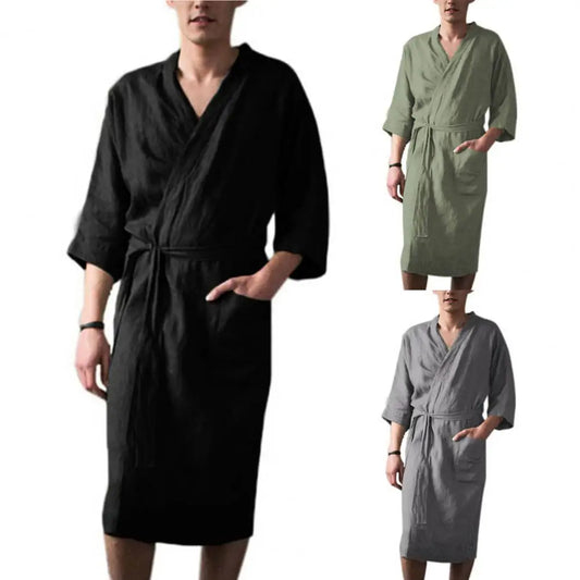 ConfortLuxe - Robe de chambre en coton pour hommes - Rynova