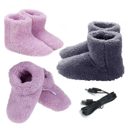 Chaussons CozyHeat - Pantoufles chauffantes ultra-douces - Rynova