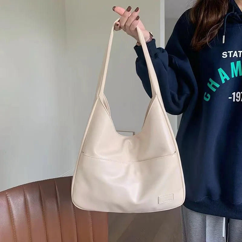 Sac à main grande capacité - Sac d'épaule polyvalent et tendance pour femme, style étudiant et urbain - Rynova