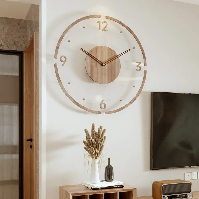 ÉléganceNordique – Horloge Murale Minimaliste en Bois - Rynova