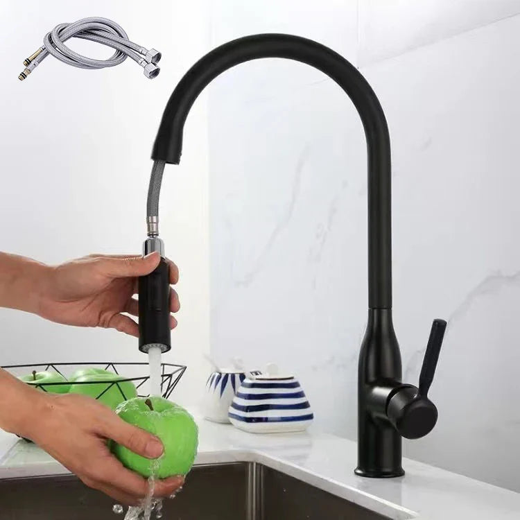 AquaFlexi – Robinet de Cuisine avec Douchette Extractible en Acier Inoxydable - Rynova