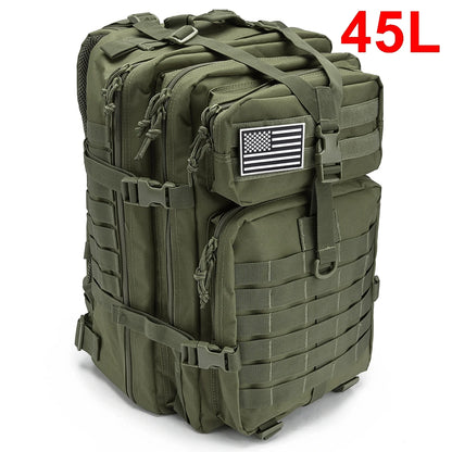 TacticalPro – Sac à Dos Tactique Homme 30L/45L pour Randonnée, Survie et Chasse - Rynova