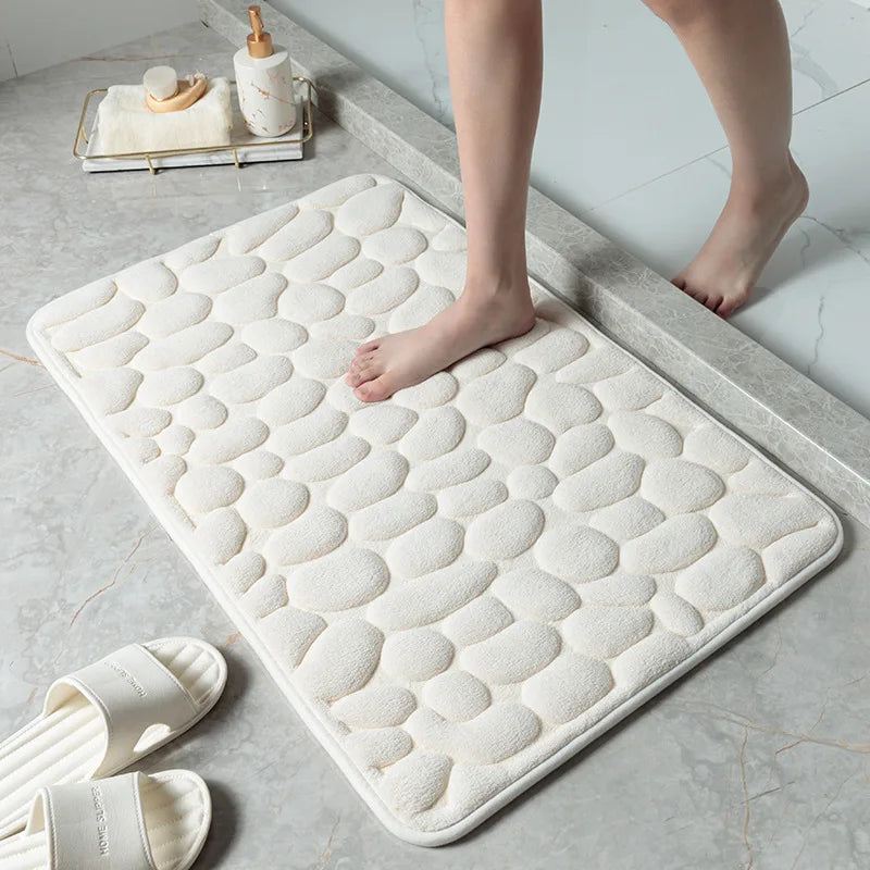 Tapis Mémoire Nuage - Tapis Antidérapant de Salle de Bain en Mousse à Mémoire - Rynova