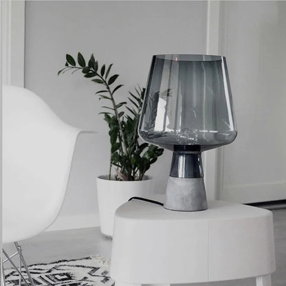 BétoLumi – Lampe de Table en Ciment Moderne pour Chambre et Bureau - Rynova