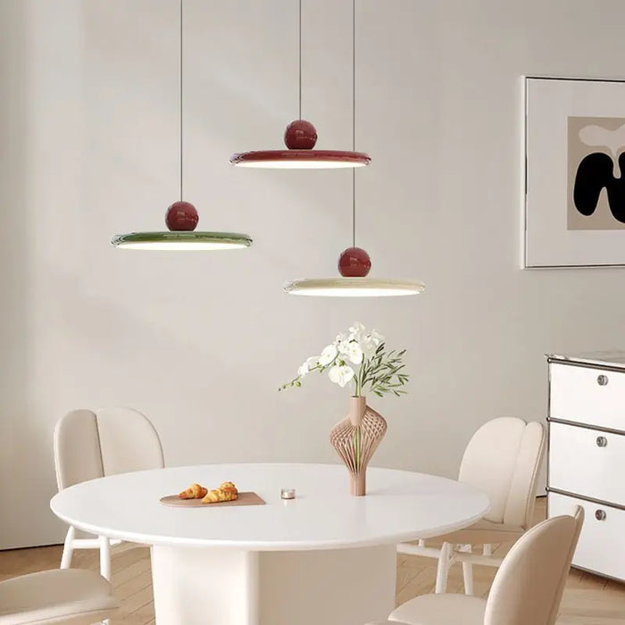 LumaVerre - Suspension en Verre Style Bauhaus avec Éclairage LED - Rynova