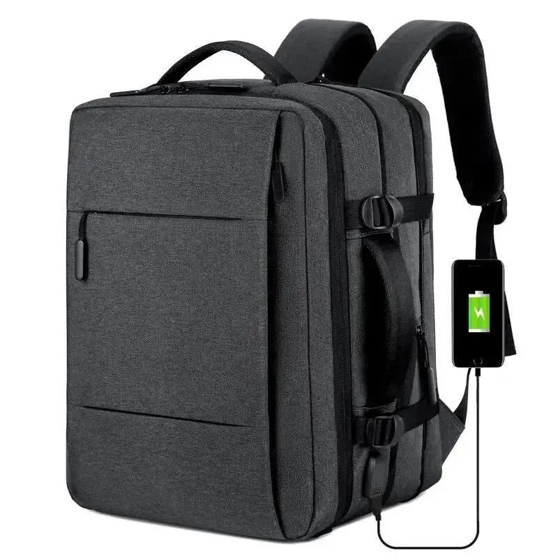 Sac à Dos Expansible Homme Business avec Port USB et Grande Capacité | Étanche et Multifonction - Rynova