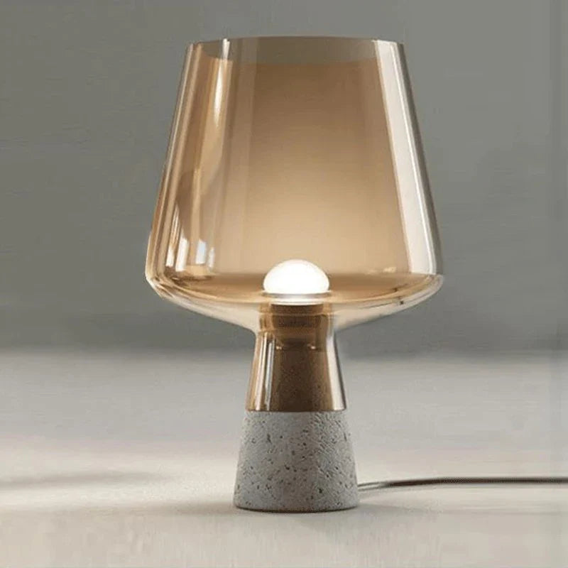 BétoLumi – Lampe de Table en Ciment Moderne pour Chambre et Bureau - Rynova