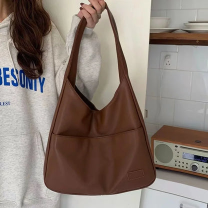 Sac à main grande capacité - Sac d'épaule polyvalent et tendance pour femme, style étudiant et urbain - Rynova