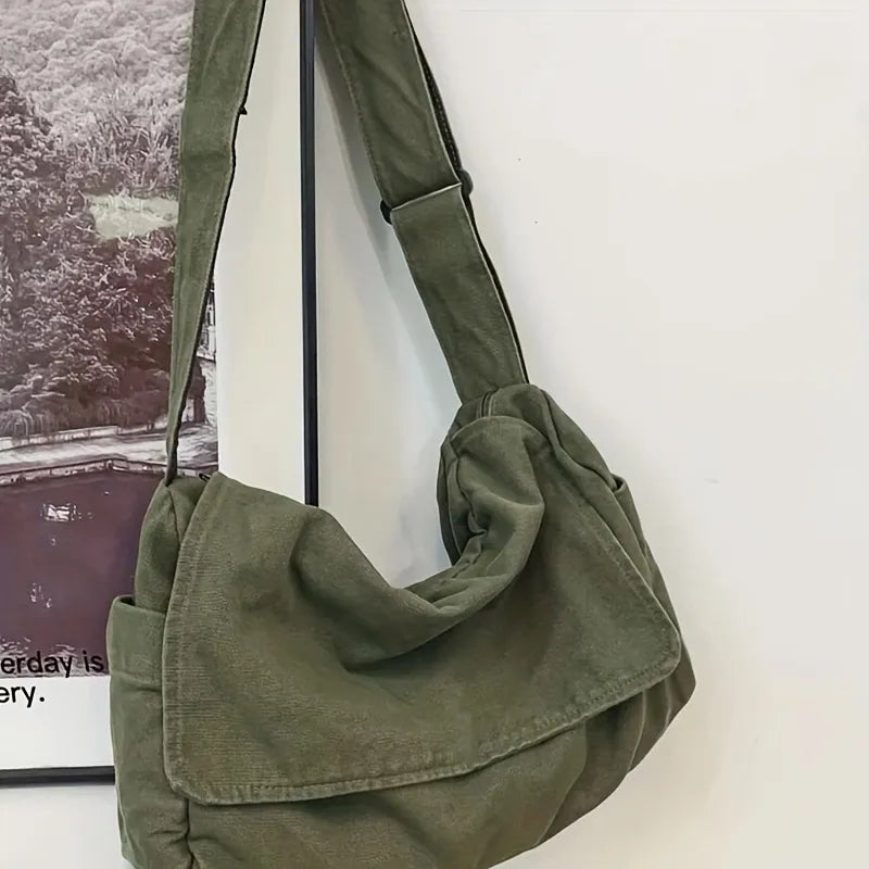 Sac à Bandoulière Élégance Vintage – Sac Fourre-Tout en Toile pour Femmes - Rynova