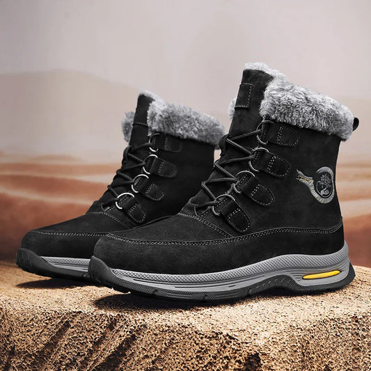 Montagne Chic - Bottes d'hiver noires isolées pour aventures extérieures - Rynova