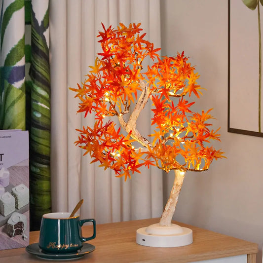 ÉrableLumi - Lampe LED Arbre Feuilles d’Érable Décorative - Rynova