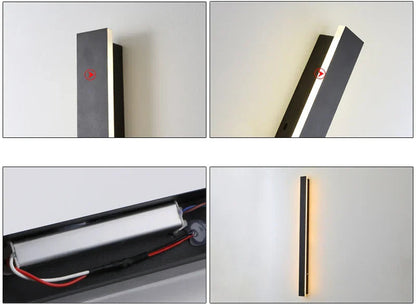 LUMIGARDEN - Aplique de pared exterior LED impermeable IP65 de gran formato para jardín y terraza
