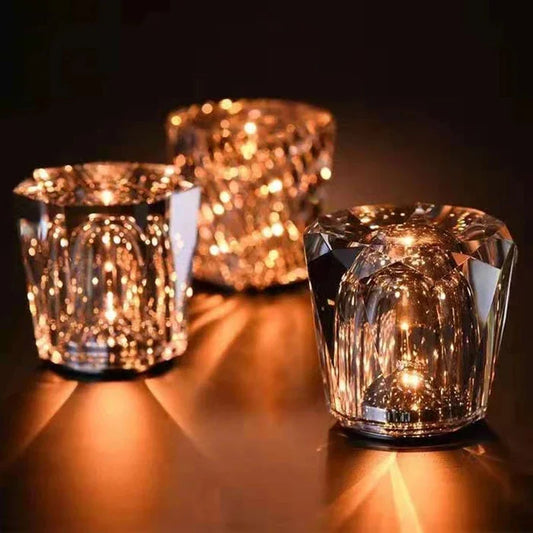 LuminaCristal – Lampe de Table en Cristal Élégante pour Restaurant et Bar - Rynova