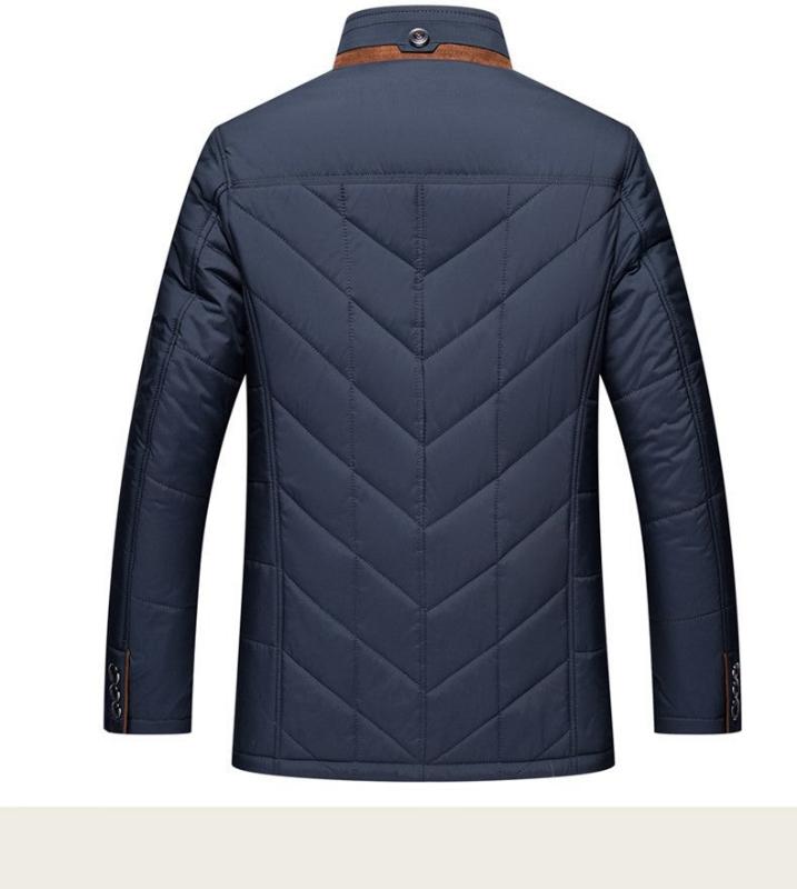 Maxim - Manteau d'hiver noir avec col en fourrure pour homme - Rynova