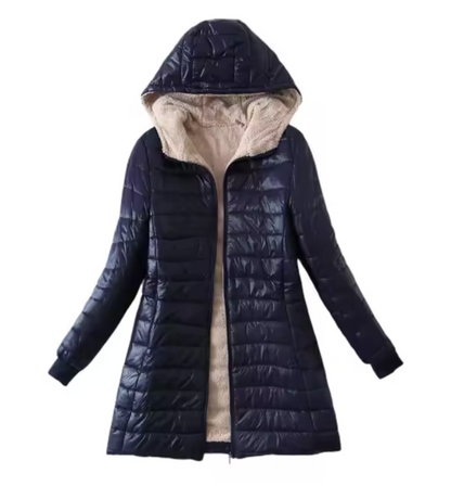 LuxeHiver - Manteau long noir élégant pour l'hiver - Rynova