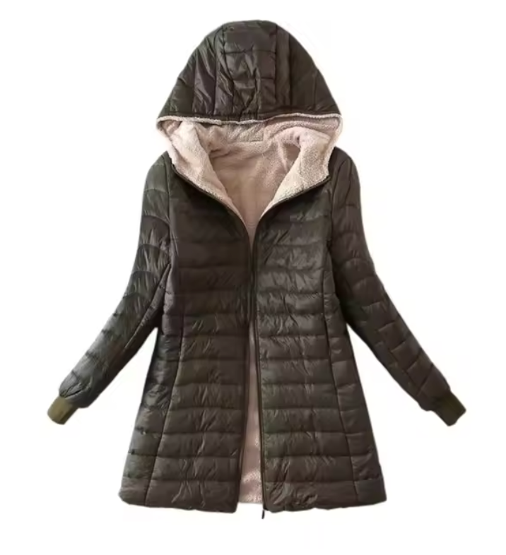 LuxeHiver - Manteau long noir élégant pour l'hiver - Rynova